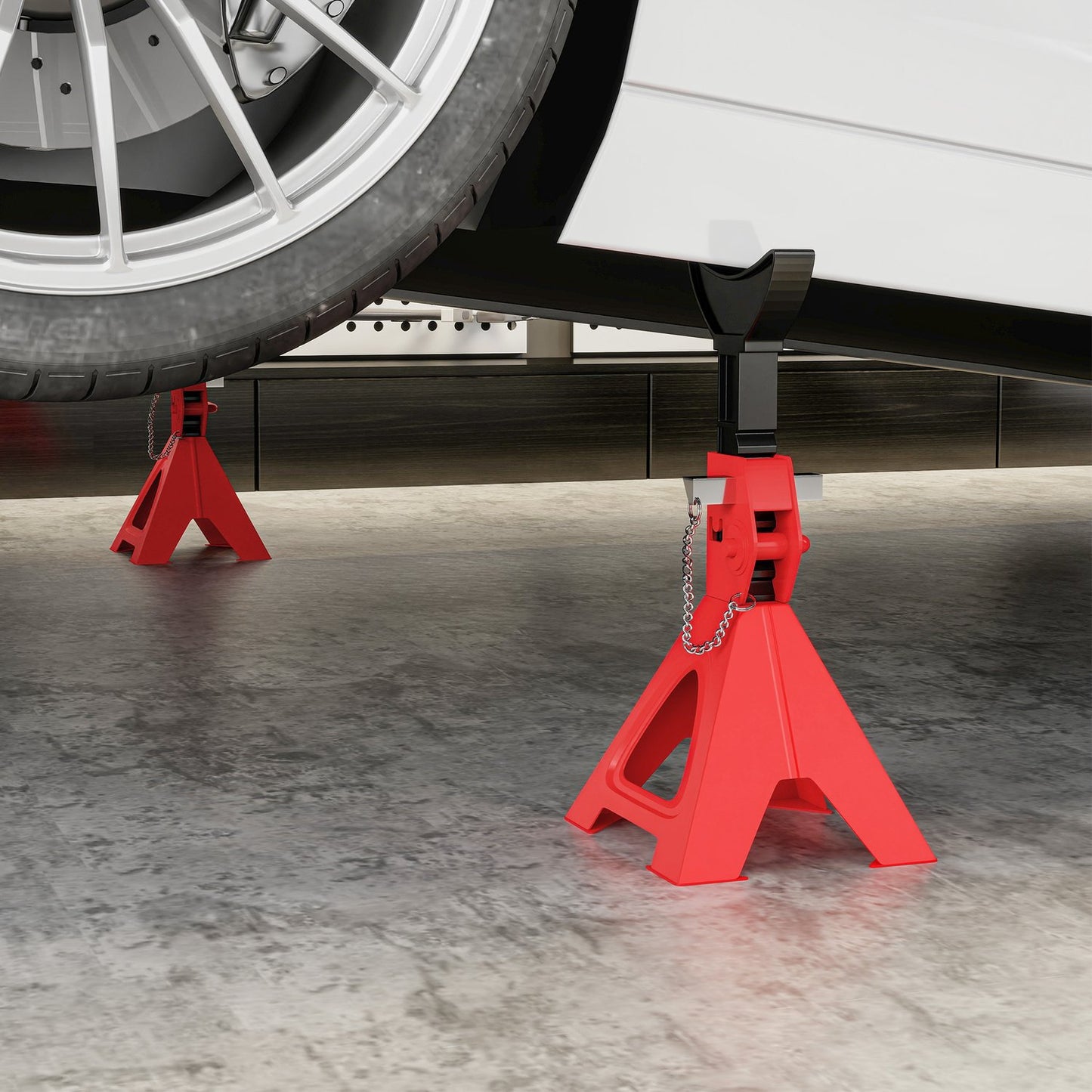 3 Ton Jack Stands, Adjustable Height, Set of 2