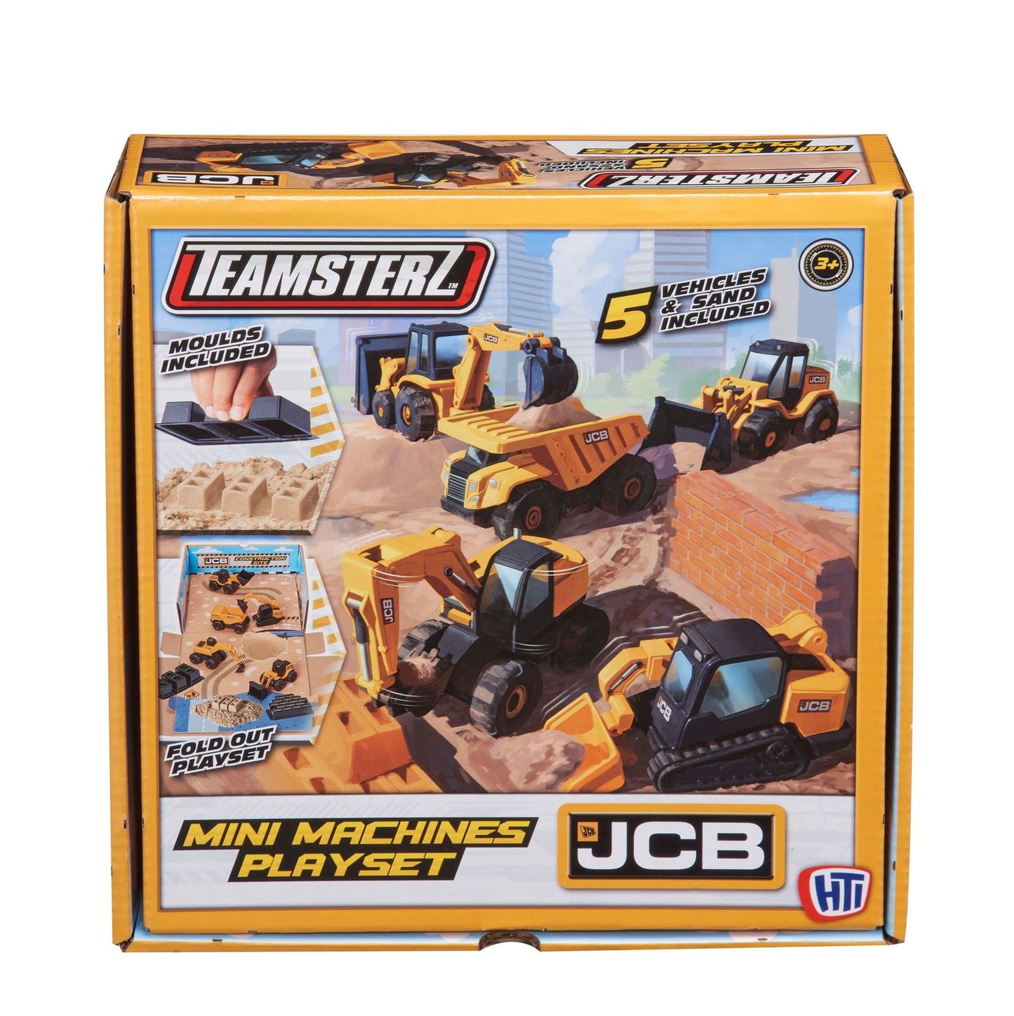 Jcb Mini Machines Playset With Sand And 5 Cars