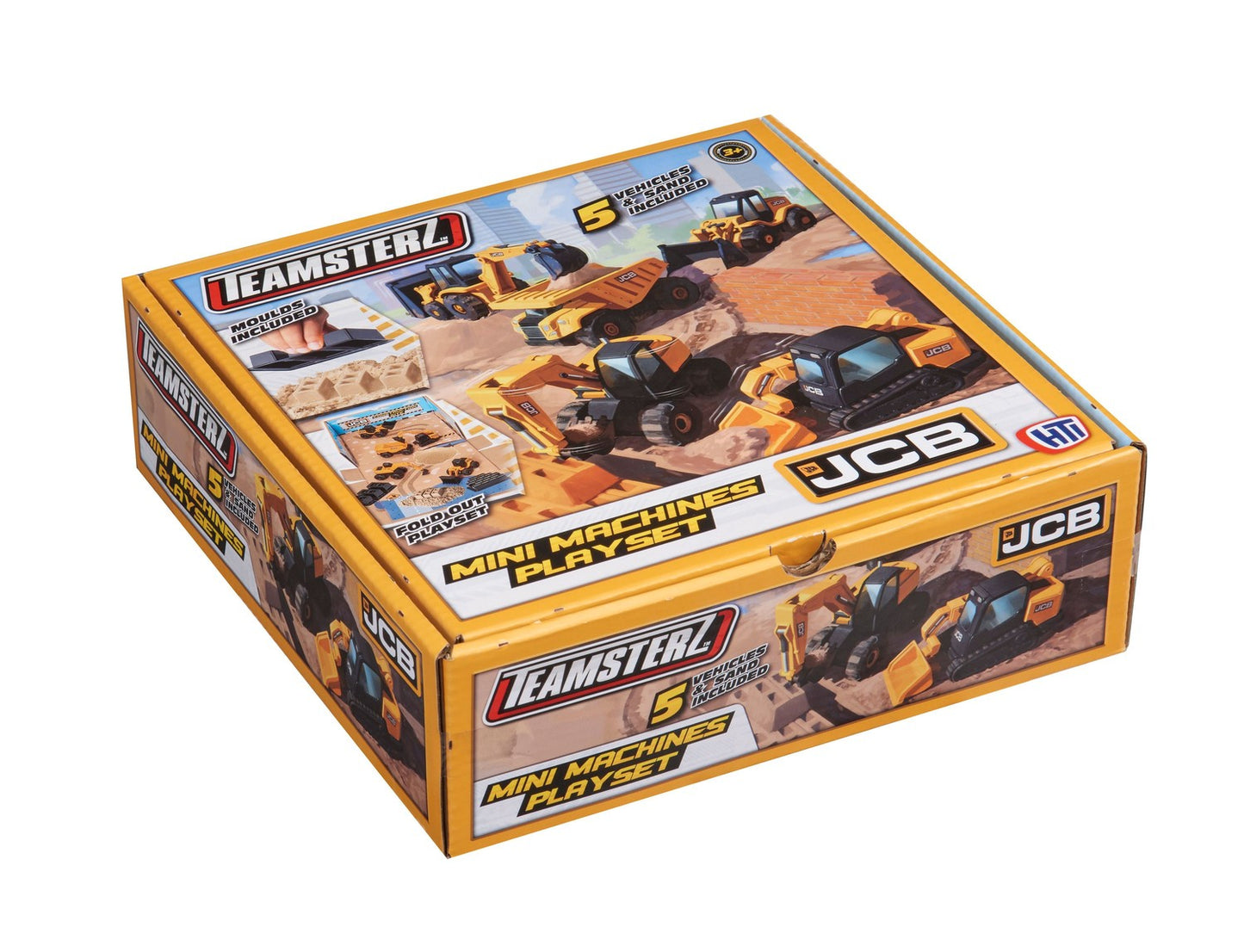 Jcb Mini Machines Playset With Sand And 5 Cars
