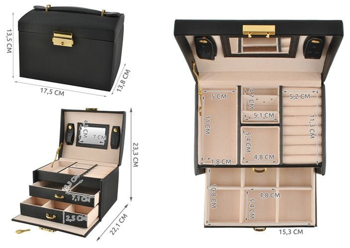 Jewelry box/case - black