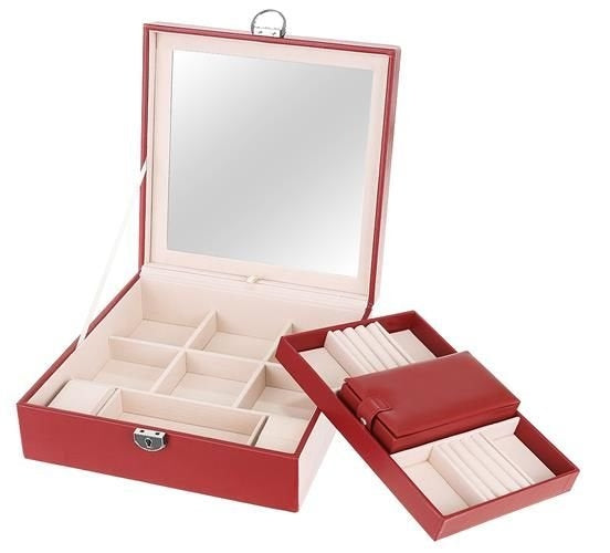 Jewelry case - burgundy Beautylushh