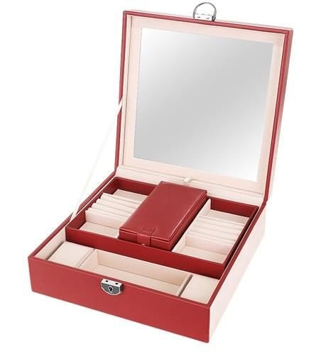 Jewelry case - burgundy Beautylushh