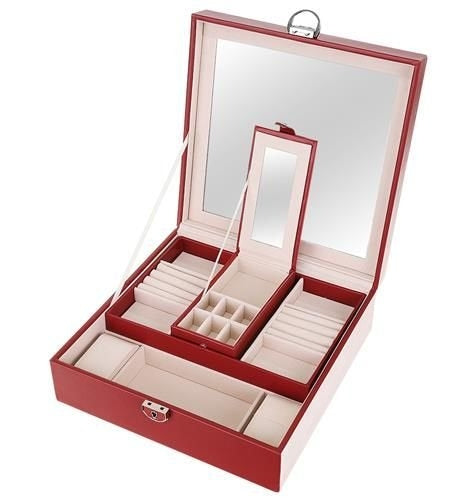Jewelry case - burgundy Beautylushh