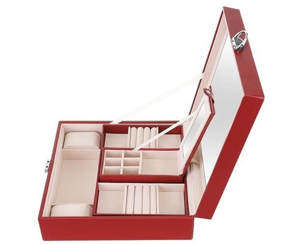Jewelry case - burgundy Beautylushh