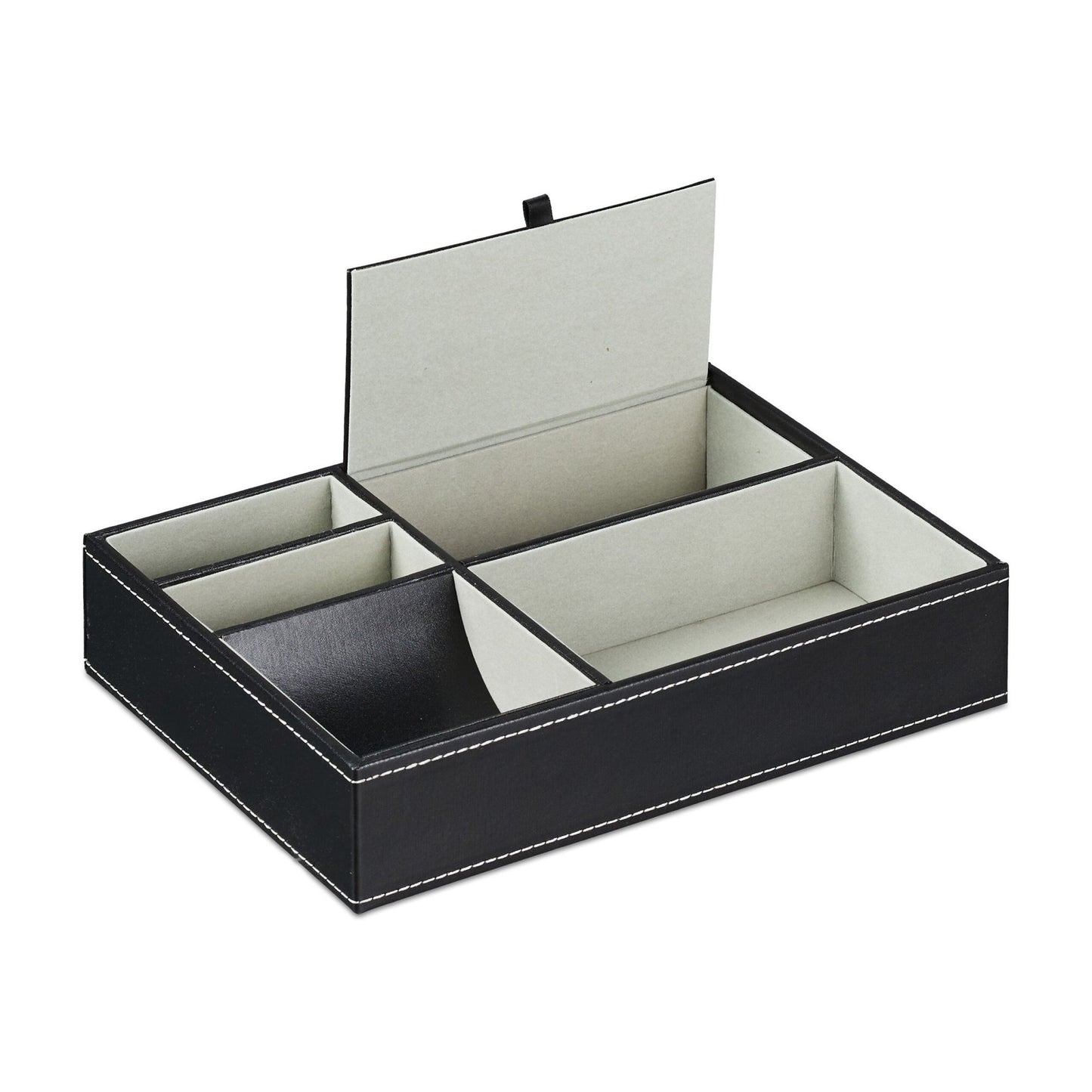 Jewelry compartment in leather look