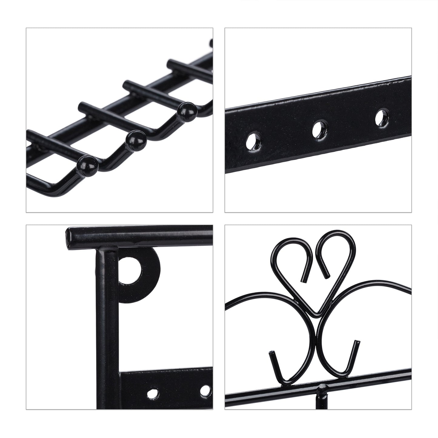 Jewelry holder for necklaces and earrings