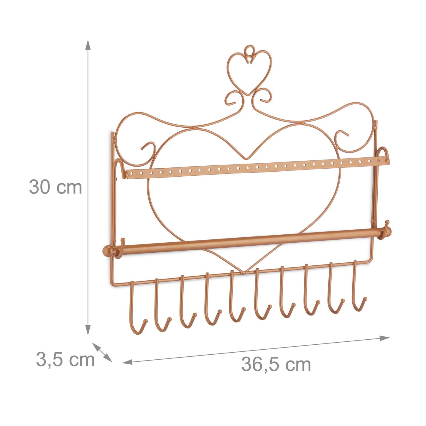 Jewelry holder for wall