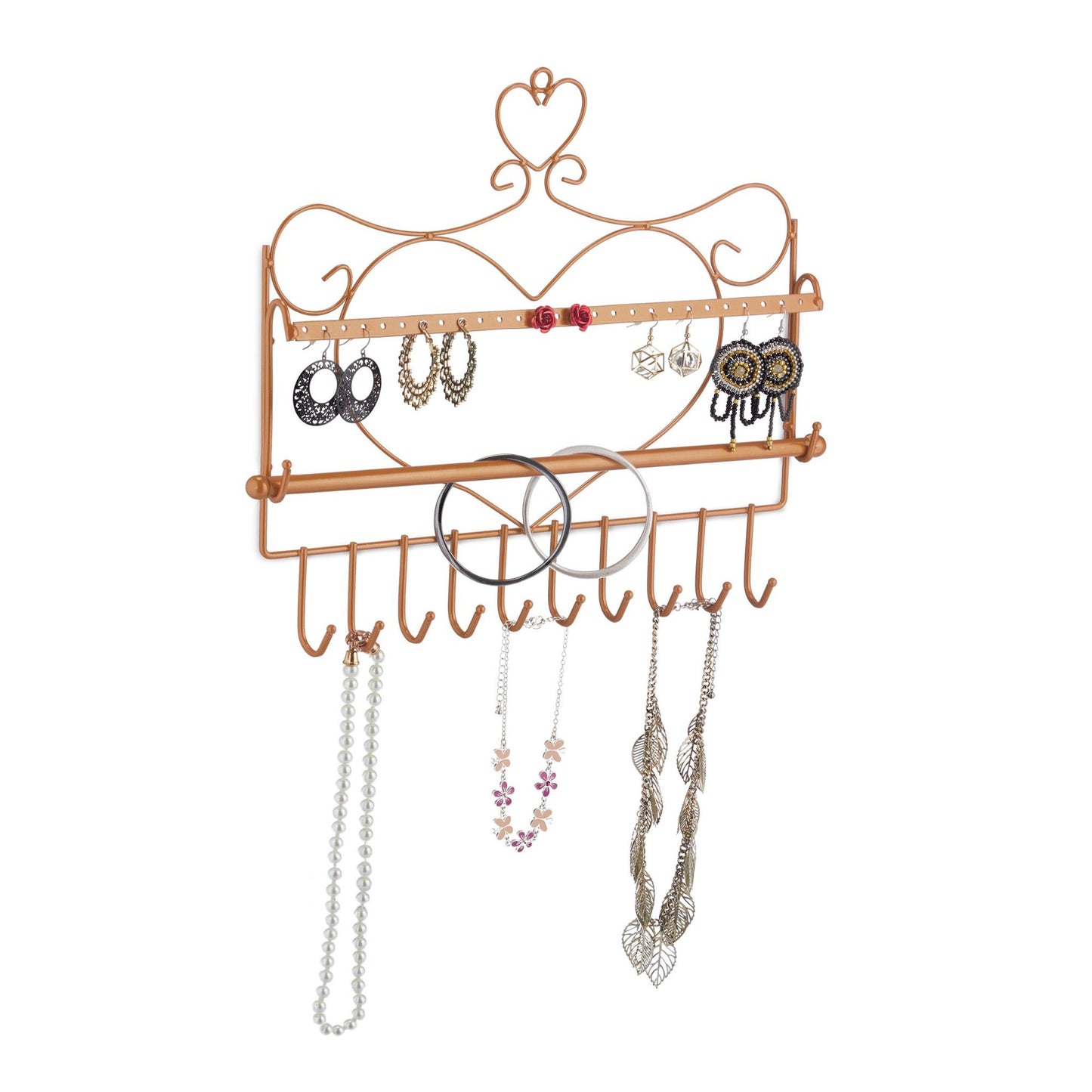 Jewelry holder for wall