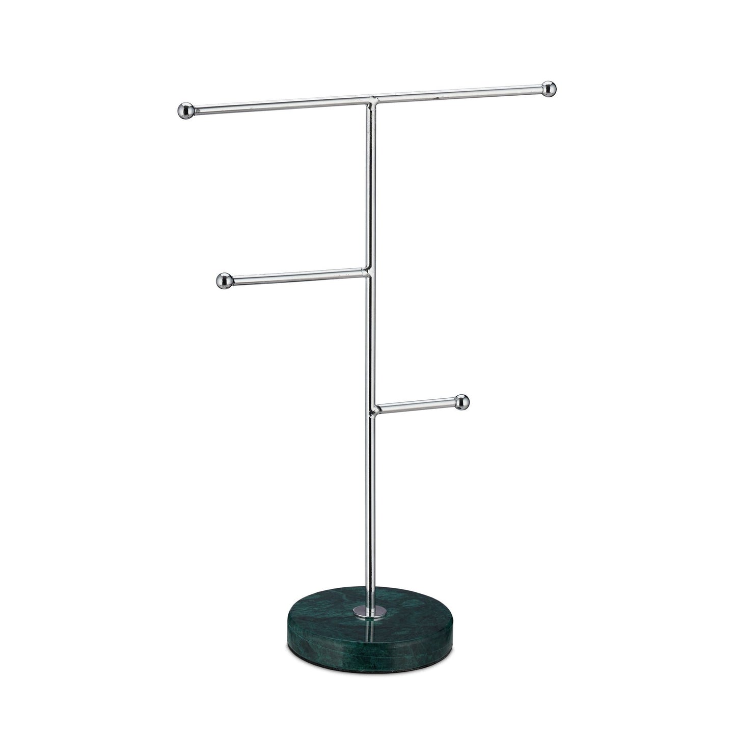 Jewelry stand green marble