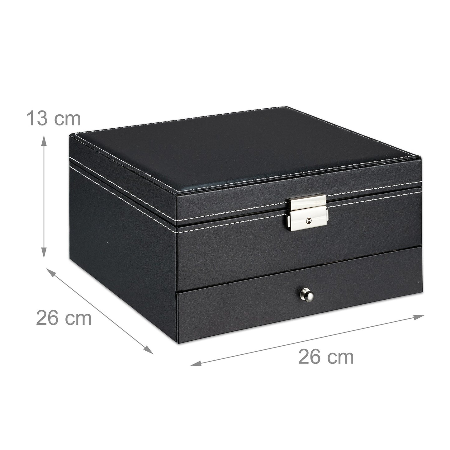 Jewelry storage with 3 levels