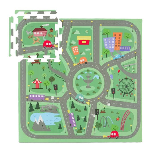 Jigsaw puzzle city