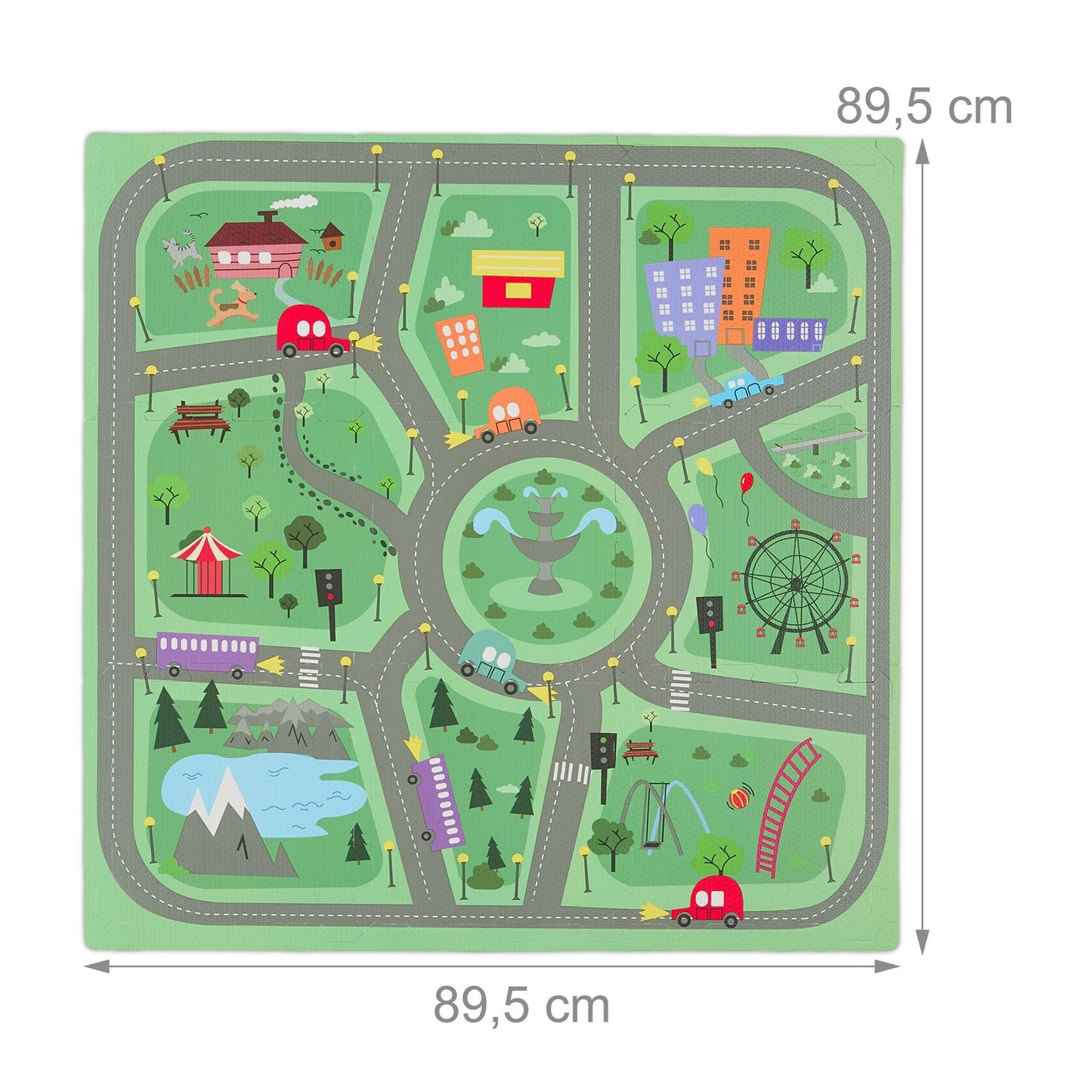 Jigsaw puzzle city