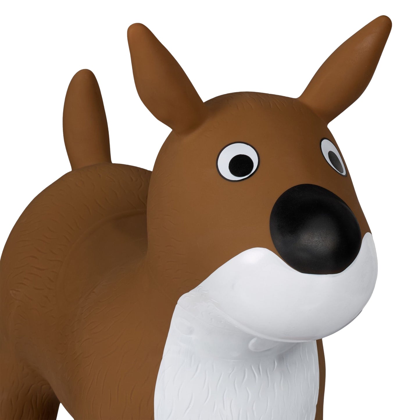 Jumping dog in brown