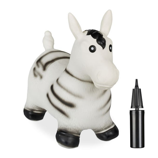 Jumping zebra