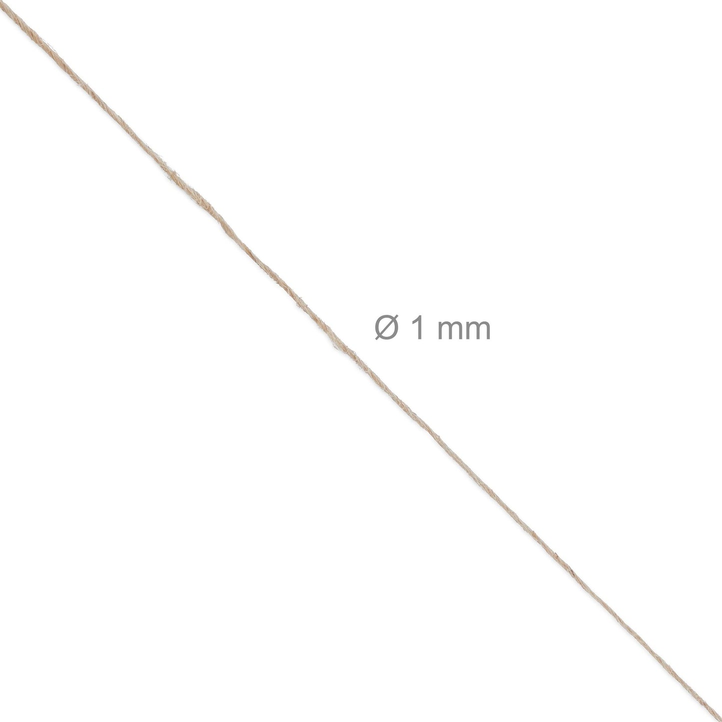 Jute cable 1 mm x 100 m set of 6