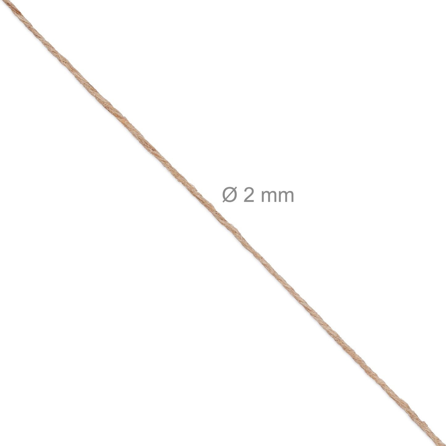 Jute cable 2 mm x 100 m set of 4