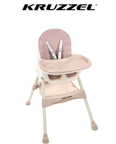 KRUZZEL feeding chair - pink