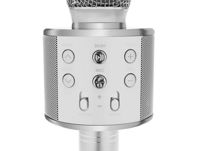 Karaoke microphone - silver Izoxis 22188