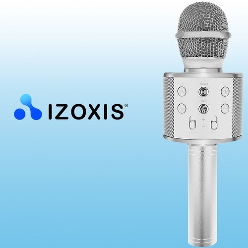 Karaoke microphone - silver Izoxis 22188