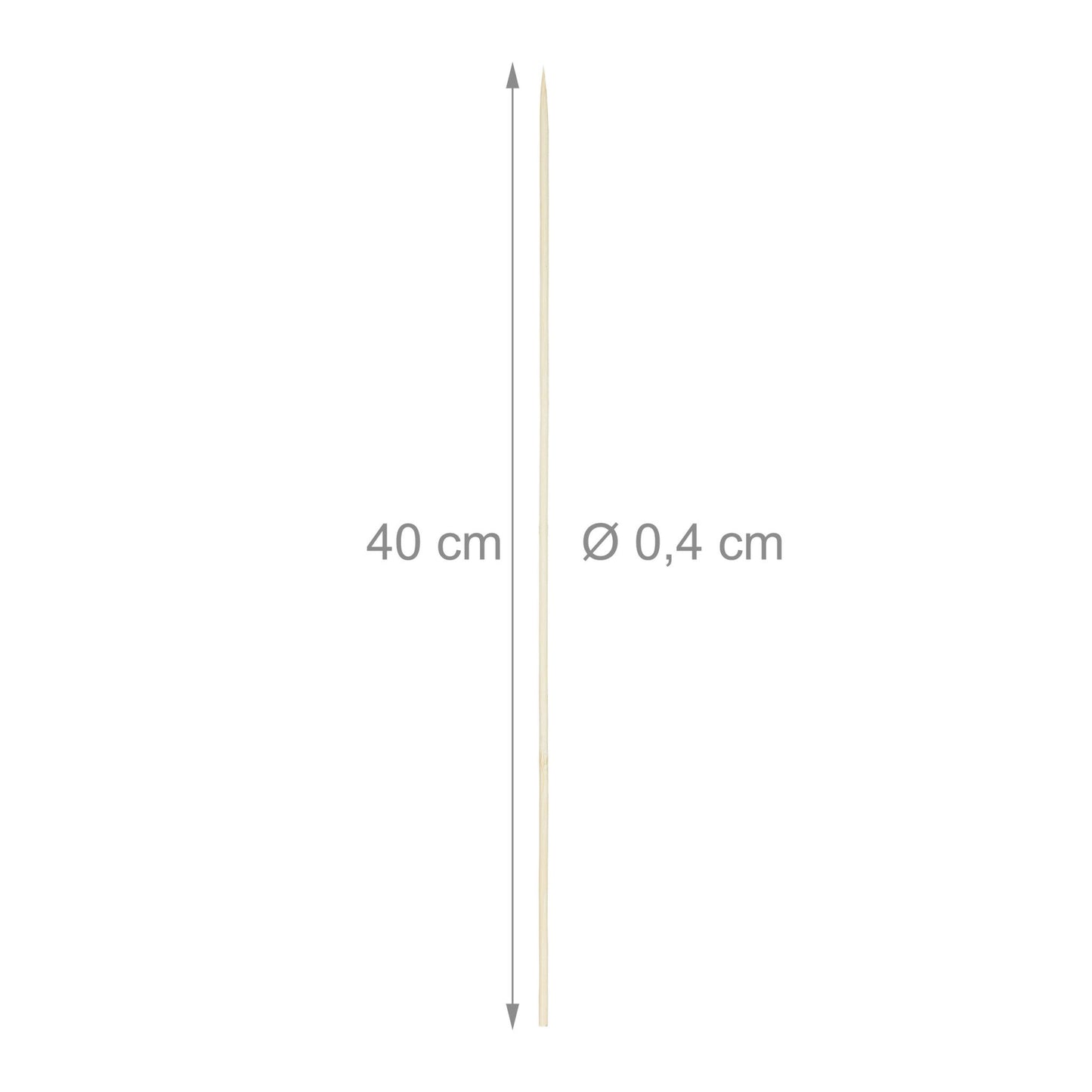 Kebab skewers in bamboo, set of 500 pcs