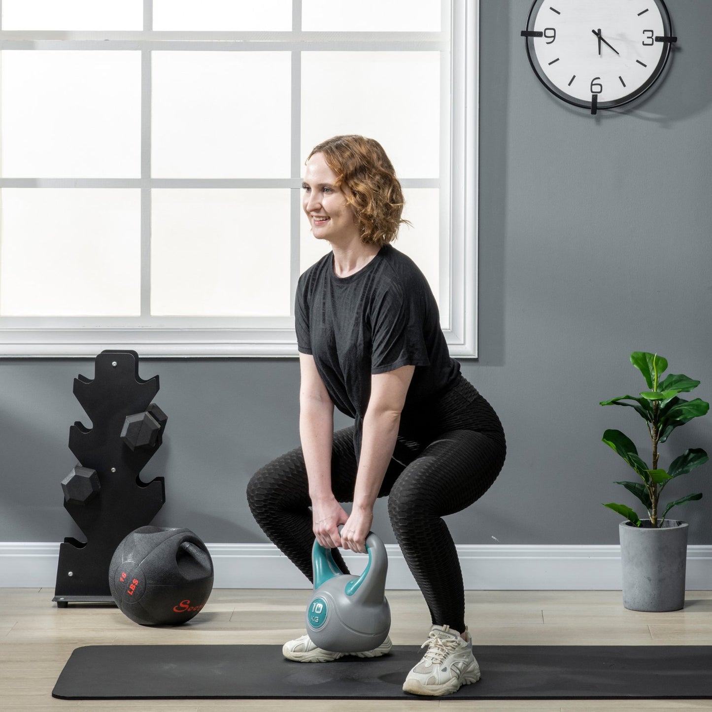 10 kg floor-friendly kettlebell - strength and conditioning