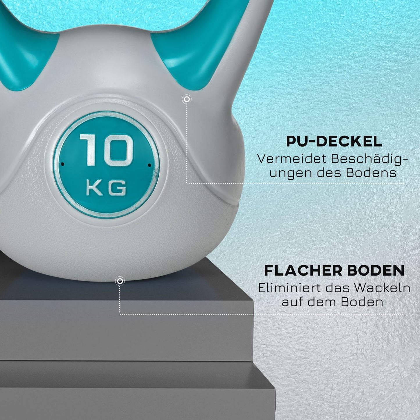 10 kg floor-friendly kettlebell - strength and conditioning