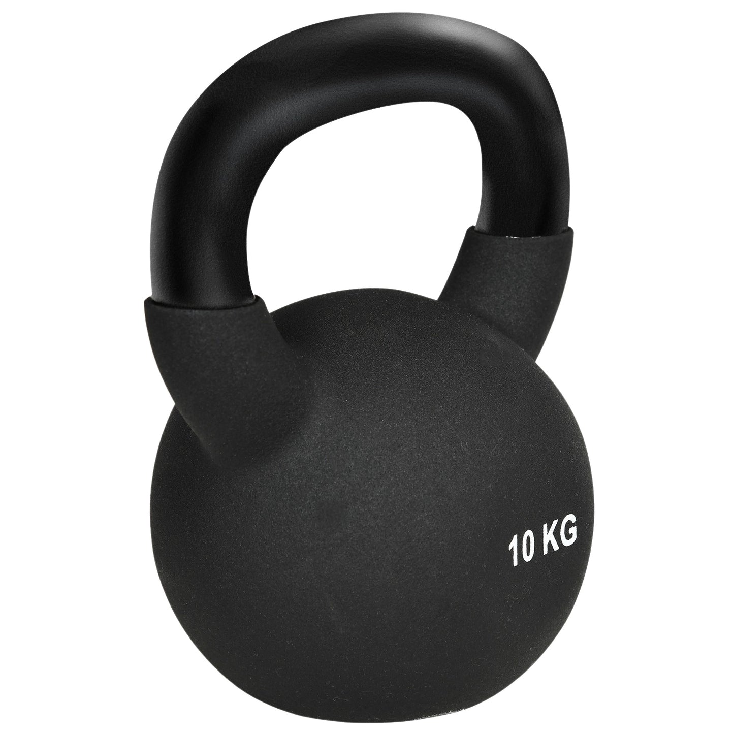 Kettlebell 10 Kg, Neoprene coated cast iron, floor friendly