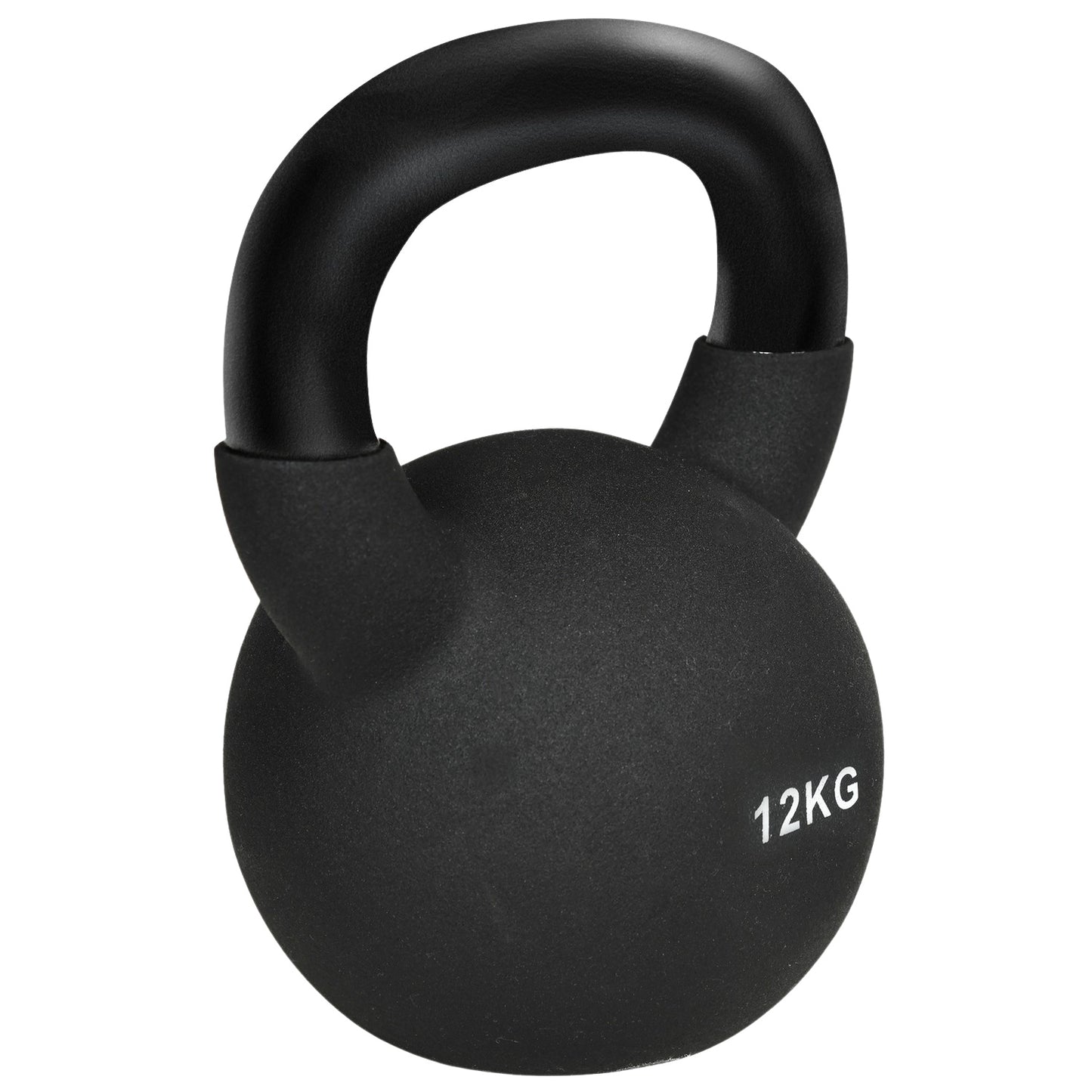 Kettlebell 12 Kg, Neoprene coated cast iron, floor friendly