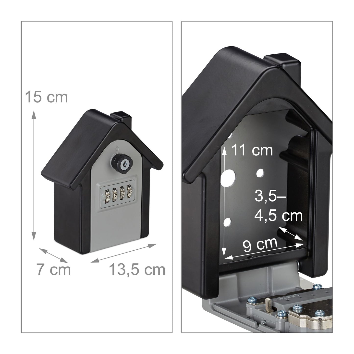 Key cabinet with four-digit code lock