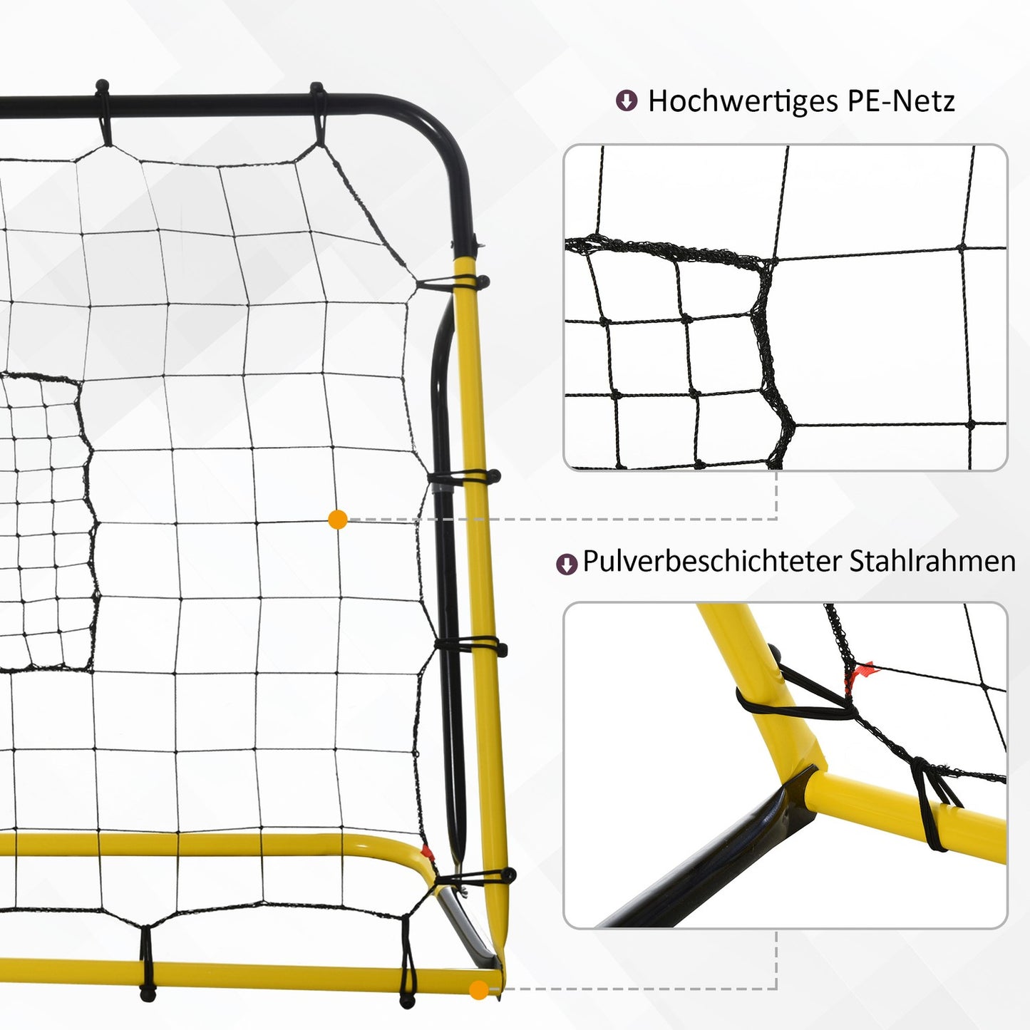Football Rebound Wall Net - Multi-Sport, durable, 184x63x123 cm