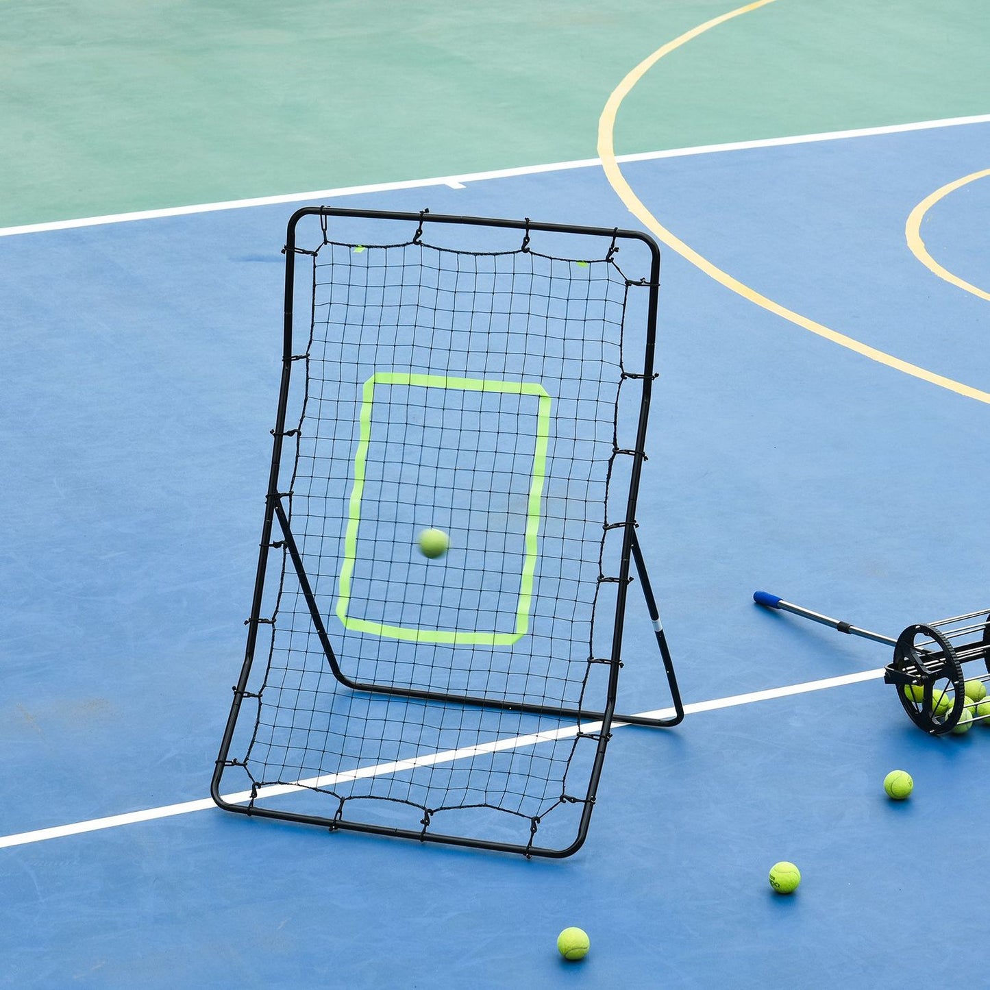 Football Rebound Wall – Steel & PE, 75x126cm training aid