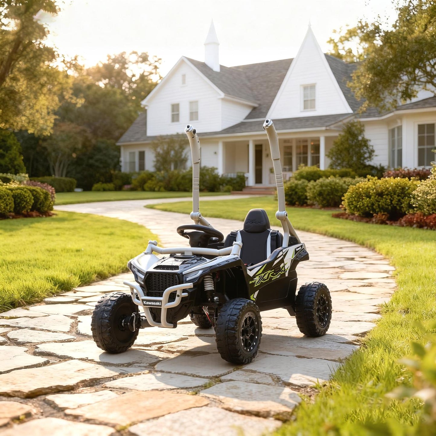 Kids 12V Electric Ride-On Car with Remote, Gray