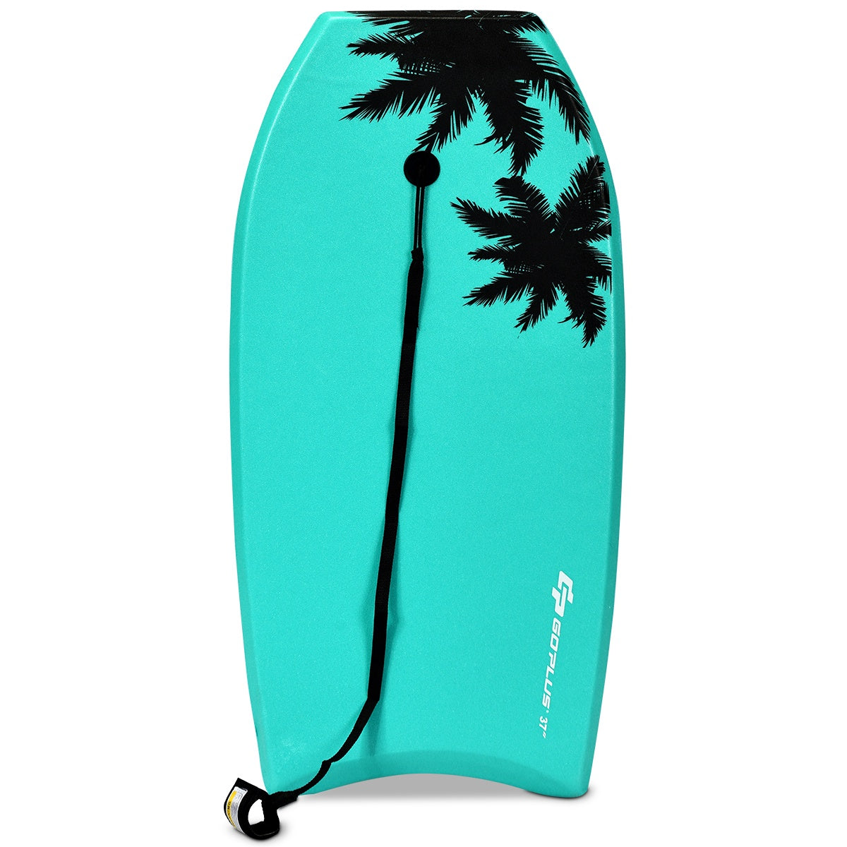 Kids Bodyboard Surfboard, Green, 104 x 52 x 6 cm