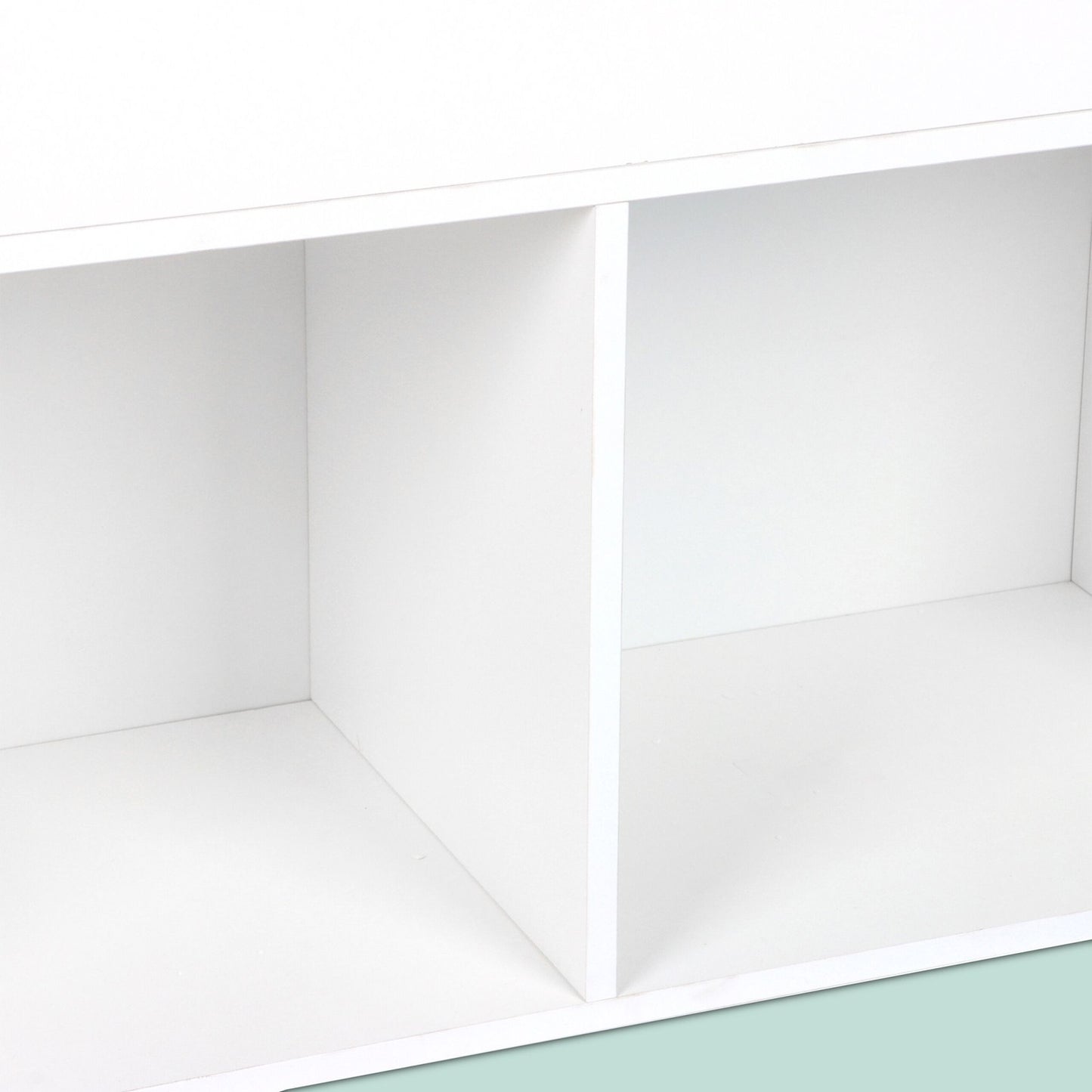 Kids' Bookshelf with Fabric Boxes and Shelves