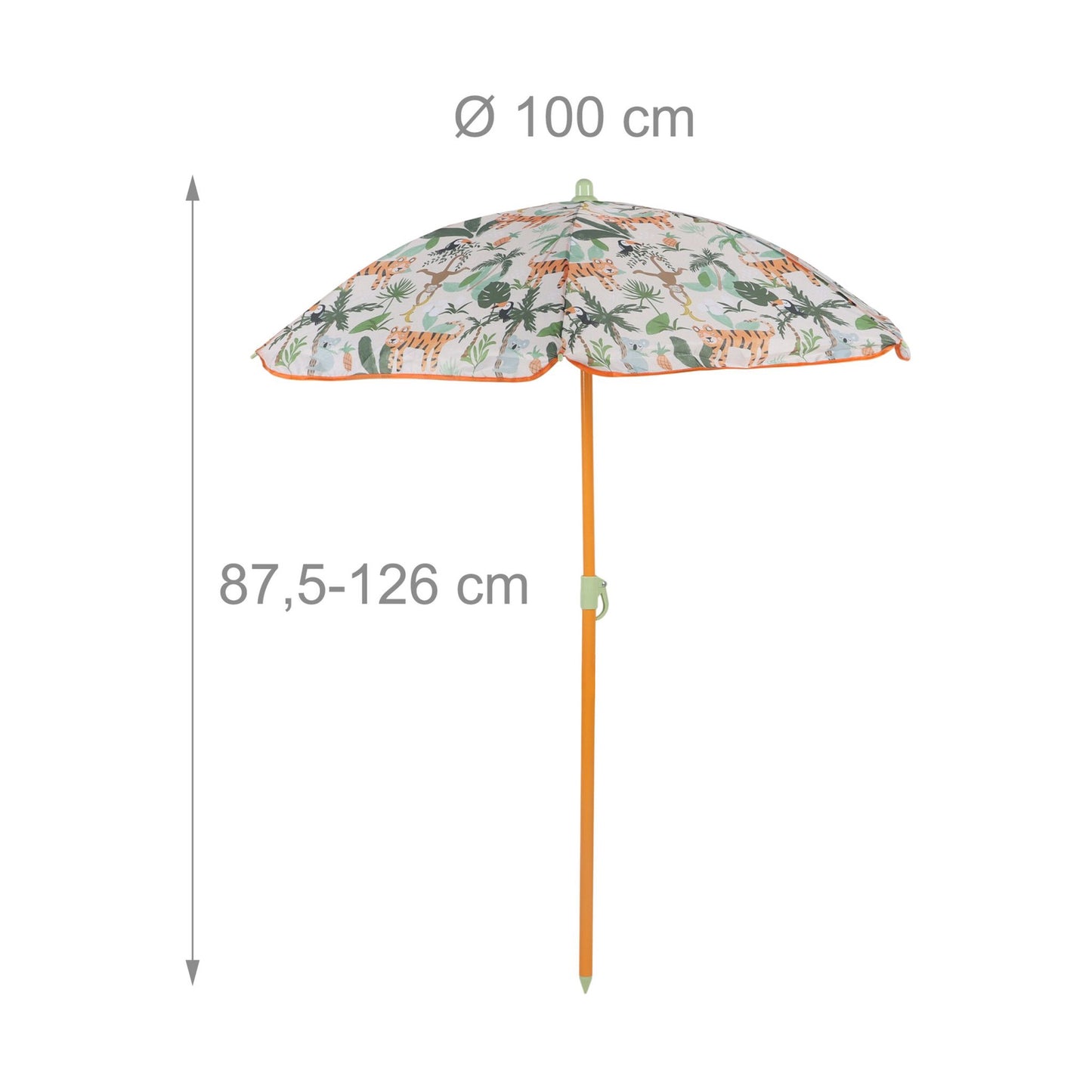 Kids' Camping Furniture Set with Adjustable Parasol
