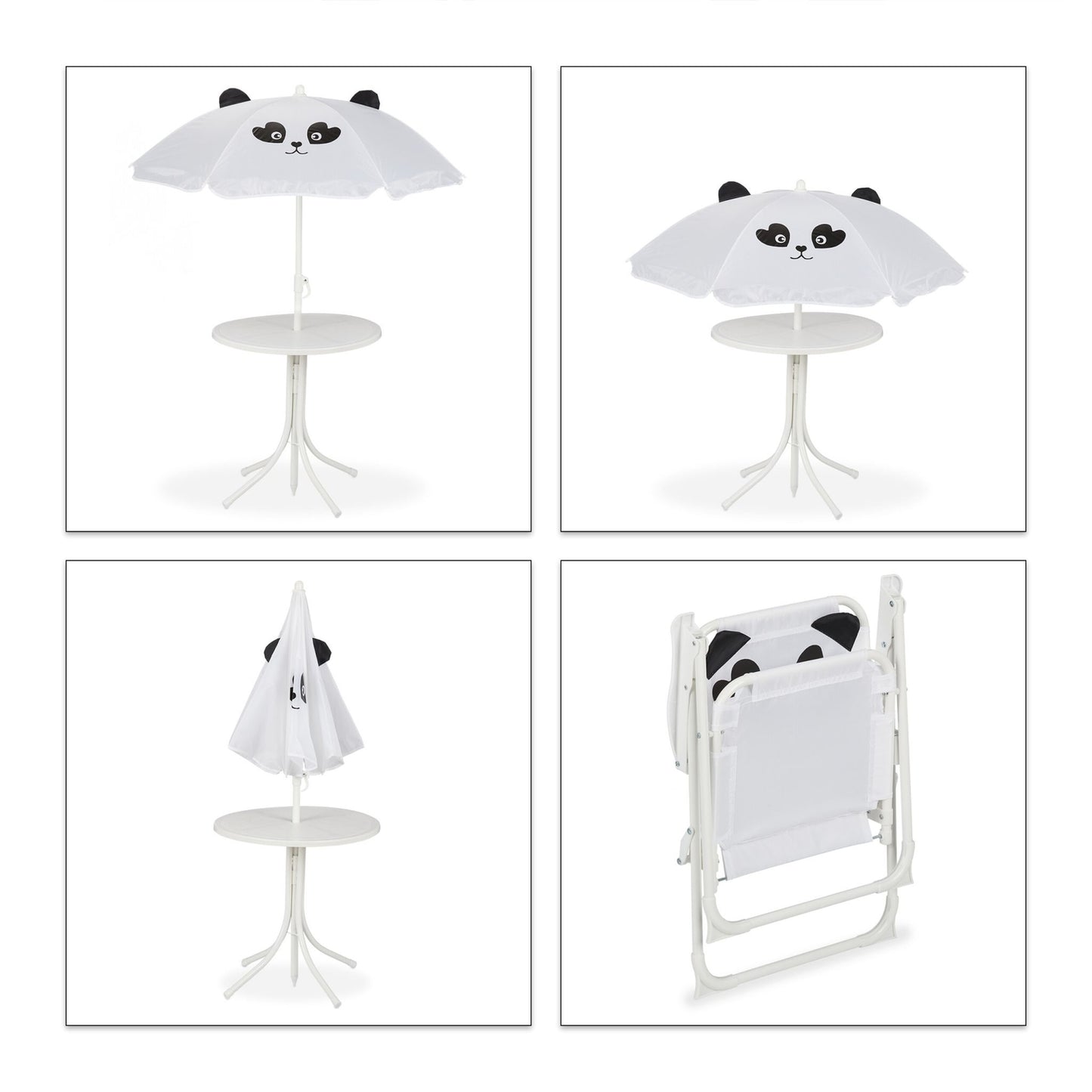 Kids' Camping Set with Adjustable Parasol – 4 Pieces