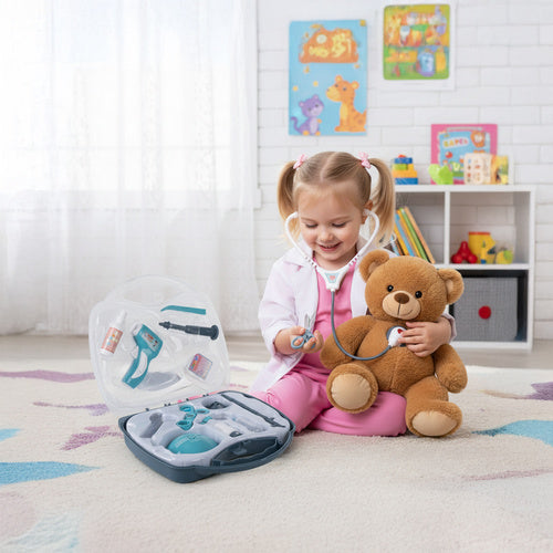Kids Doctor Playset with Case, 13 Accessories, Ages 3+