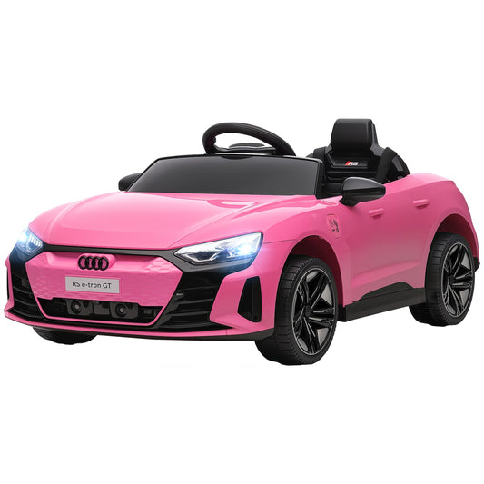 Kids Electric Car with Remote, Seatbelt, Music, Pink, 3-5 Years