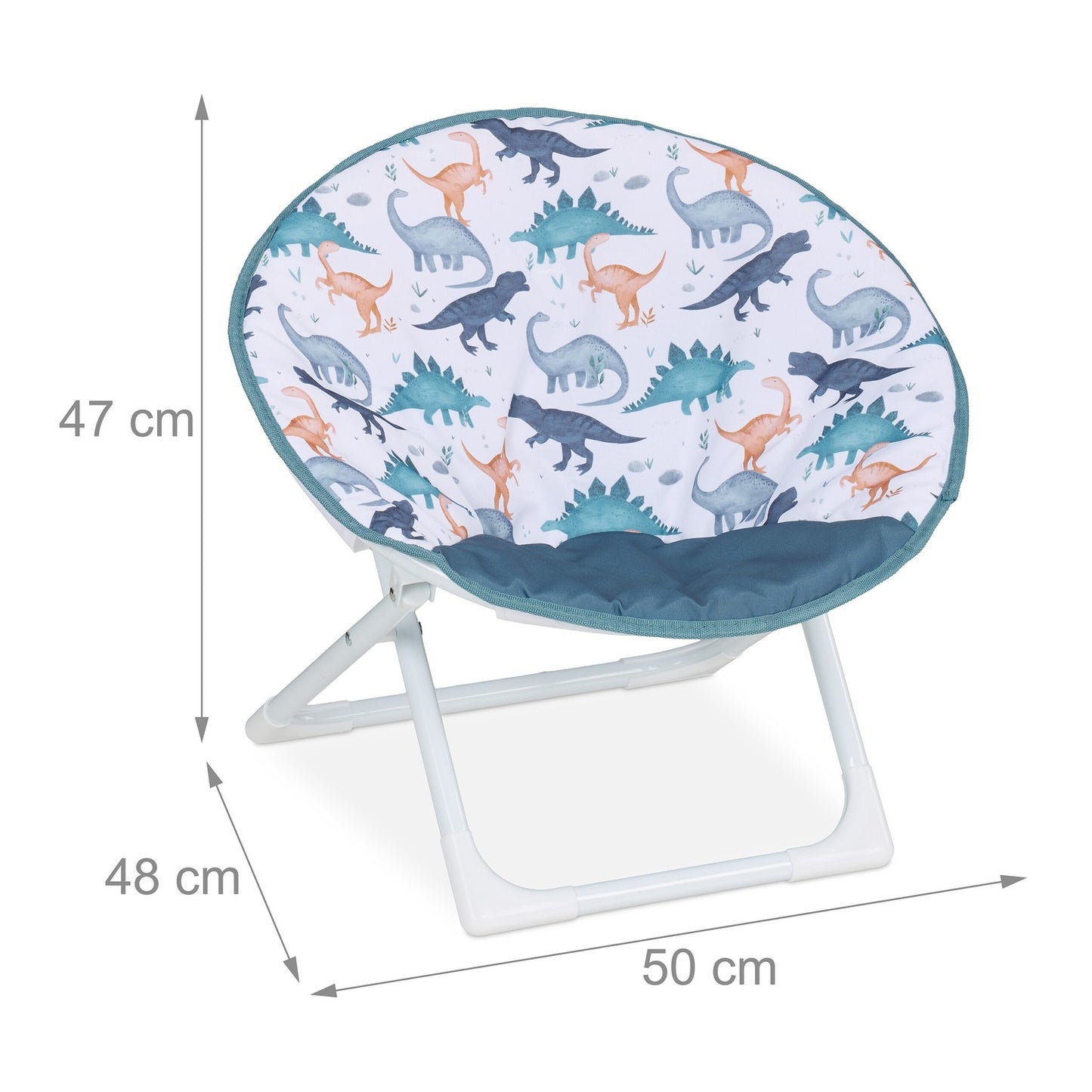 Kids Folding Moon Chair – Padded, Water-Repellent Seat