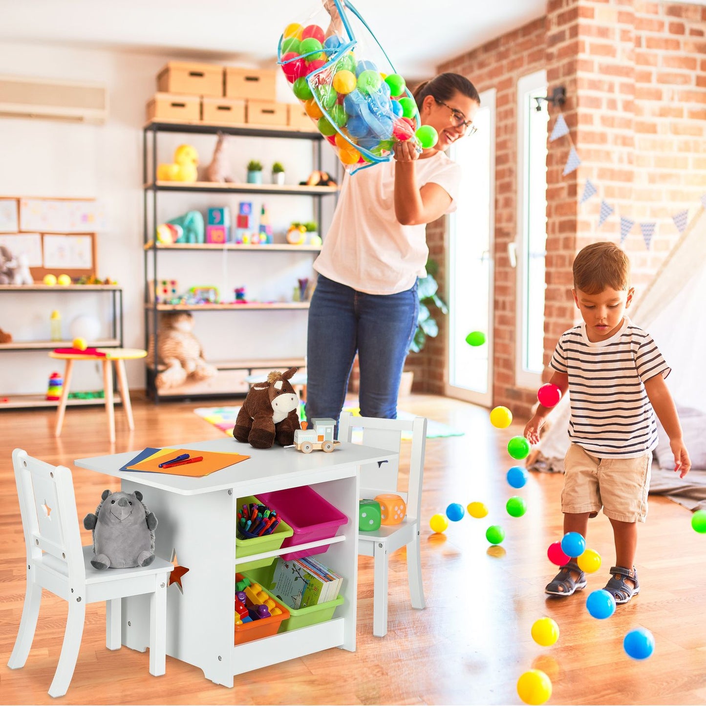 Kids' Furniture Set with Storage Space