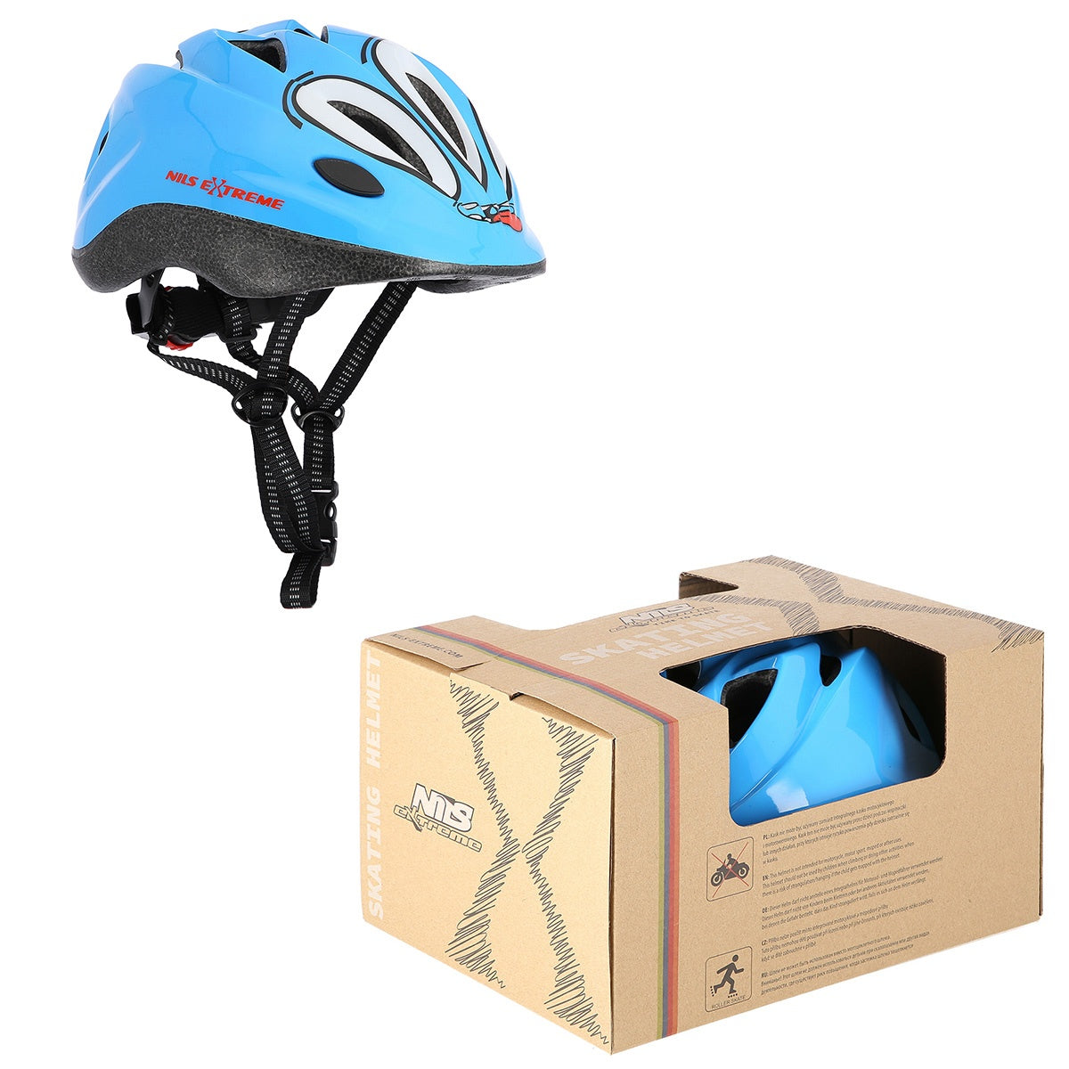 Kids Helmet, Blue, Size S (53-55)