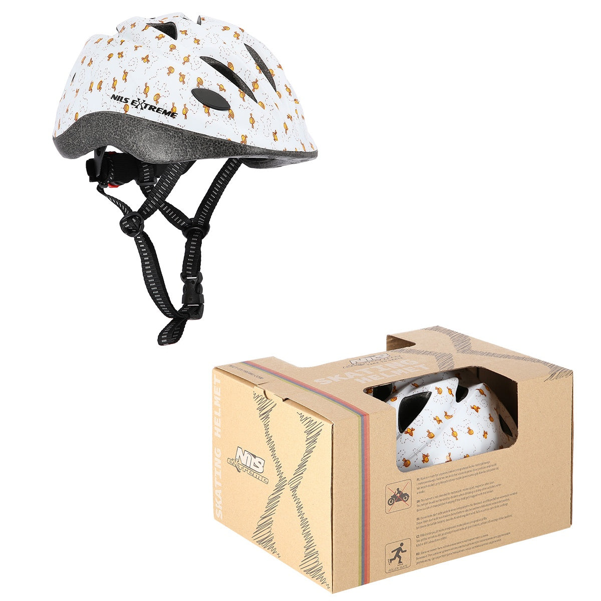 Kids Helmet, White, Size M (54-58)