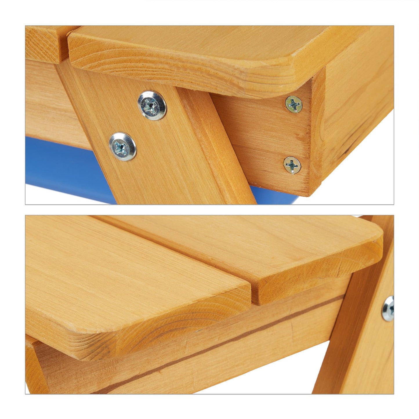 Kids' Picnic Table with Benches in White