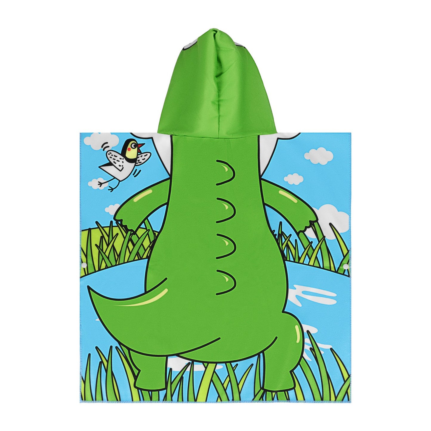 Kids Poncho Towel, Crocodile & Unicorn Design