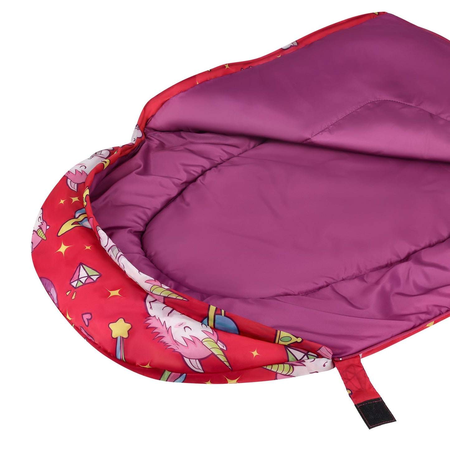 Kids Sleeping Bag With Backpack, Unicorn Print, 170x60cm