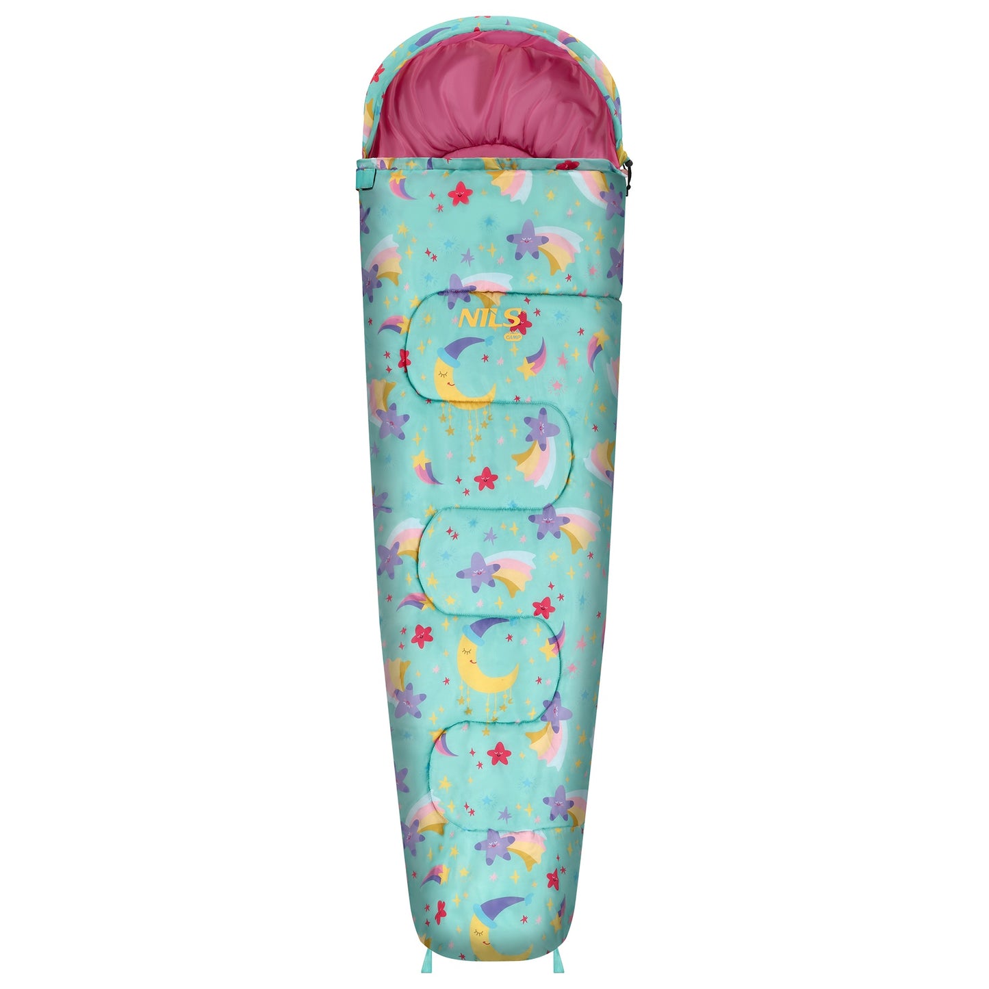 Kids Sleeping Bag with Backpack, Stars, 12C Comfort