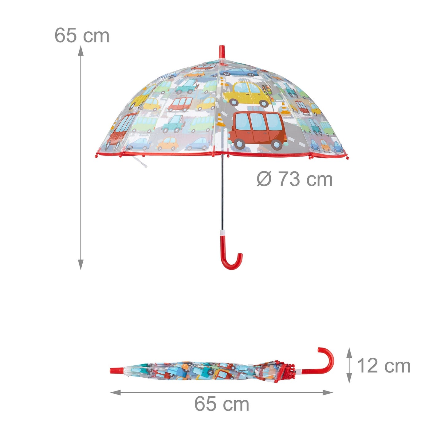 Kids' Stick Umbrella – Colorful, Easy Open, Durable