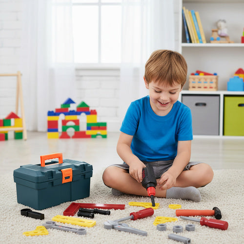 Kids Tool Set with 32 Pieces in Carrying Case