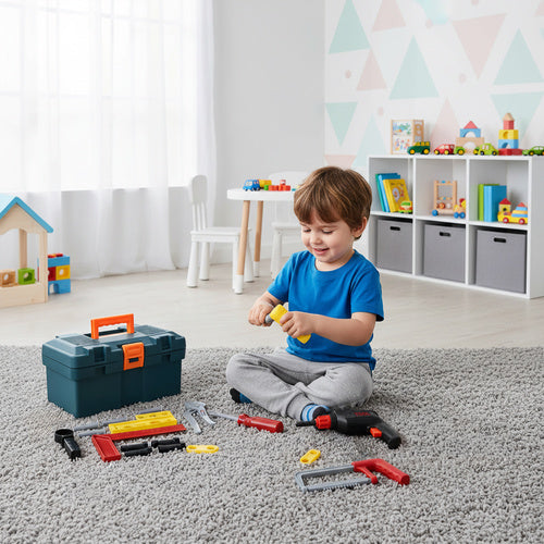 Kids Tool Set with 32 Pieces in Carrying Case