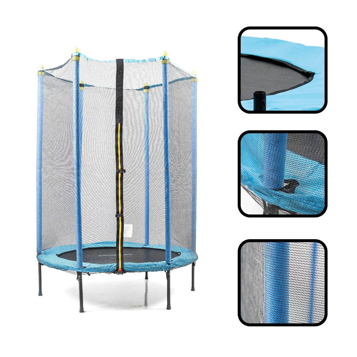 Kids Trampoline with Safety Net, 140 cm Diameter